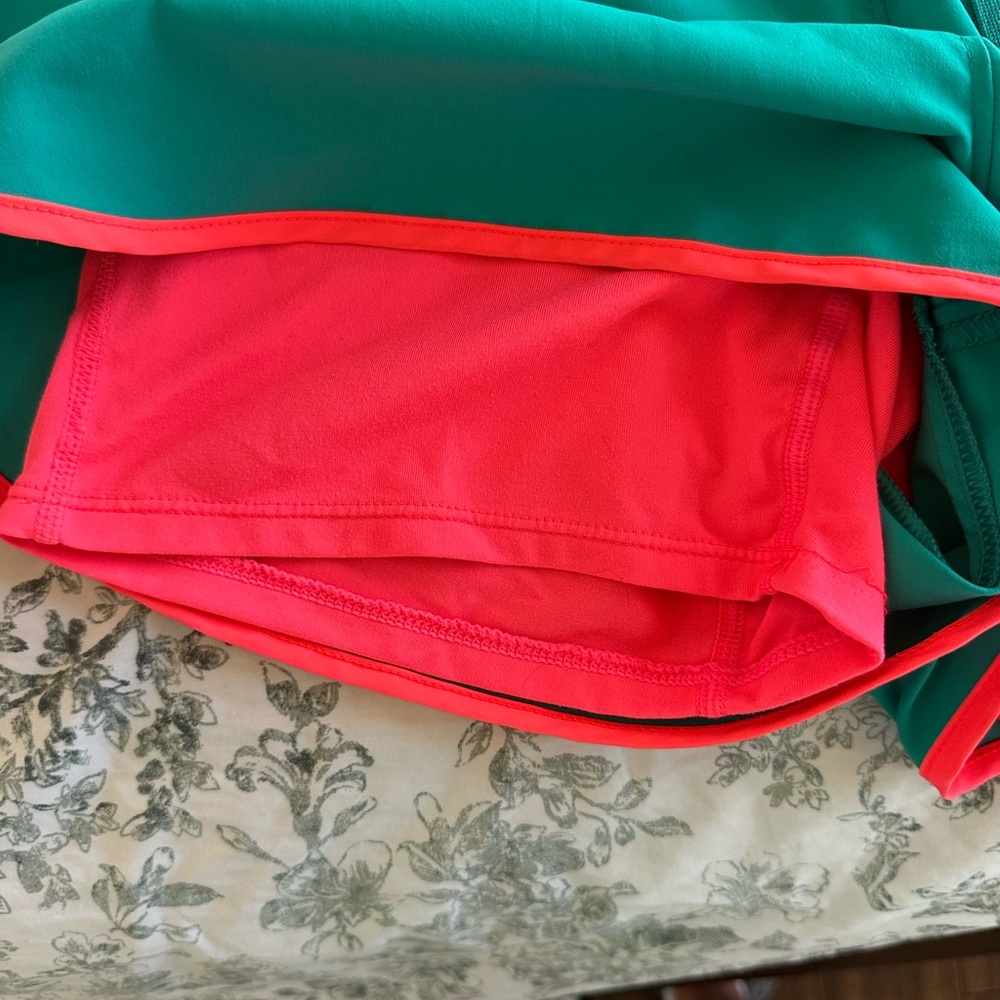 New Balance NB DRY Teal & Pink Tennis and Running Shorts with Liner - Size S - Picture 7 of 8